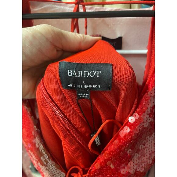 Bardot Verona Long-Sleeve Sequin Mini Dress - Picture 6 of 6